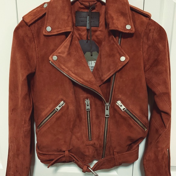 All Saints Jackets & Blazers - Allsaints Suede leather Balfern Jacket